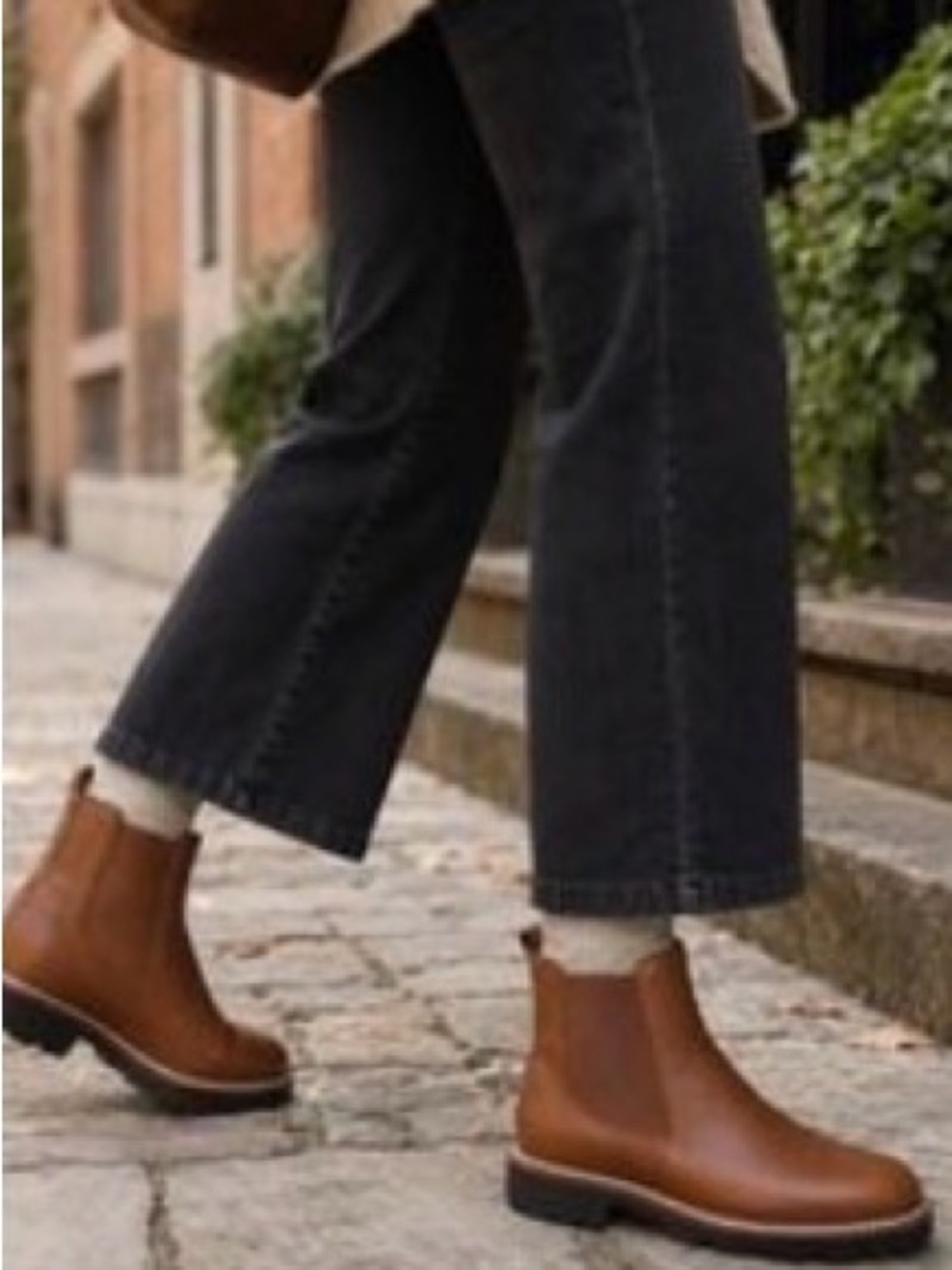 Madewell Citywalk Lugsole Chelsea English Saddle Cognac Leather Comfort Boot 8.5
